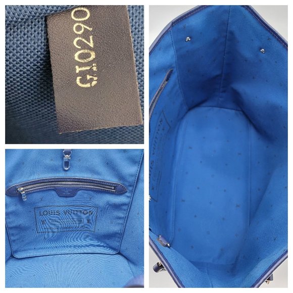 Louis Vuitton Neverfull Escale Bleu Tie Dye MM Tote Monogram Canvas | Like New - Picture 8 of 11
